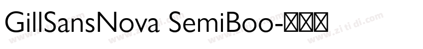 GillSansNova SemiBoo字体转换